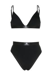 Balenciaga sporty bikini set - Nero