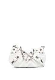 Balenciaga Borsa a spalla Le Cagole goffrata mini - Bianco