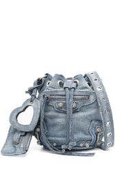 Balenciaga Borsa a secchiello Le Cagole XS - Blu