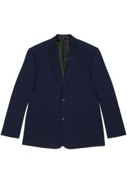 Balenciaga single-breasted blazer - Blu
