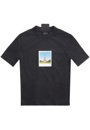 Balenciaga T-shirt con stampa polaroid - Nero