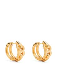 Balenciaga B-logo hoop earrings - Oro