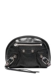 Balenciaga XS Le Cagole leather make up bag - Nero