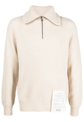 Ballantyne ribbed-knit cashmere jumper - Toni neutri