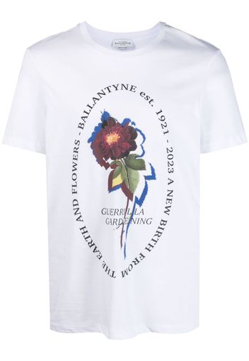 Ballantyne graphic-print cotton T-shirt - Bianco