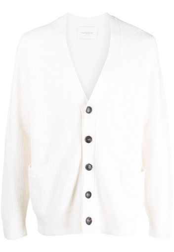 Ballantyne V-neck wool cardigan - Bianco