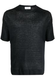 Ballantyne short-sleeved linen T-shirt - Nero