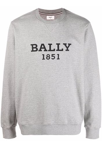 Bally logo-print crew neck sweatshirt - Grigio