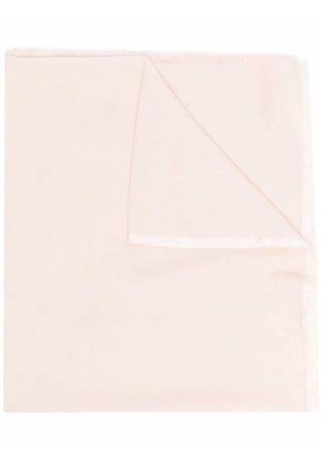 Bally logo-embroidery cashmere-blend scarf - Toni neutri