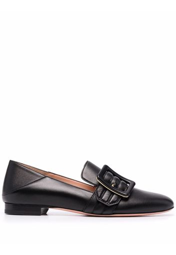 Bally collapsable-back leather loafers - Nero