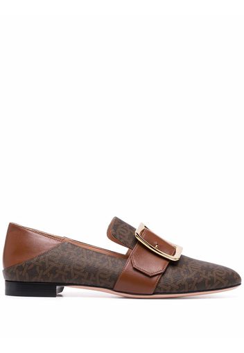 Bally collapsable-back leather loafers - Marrone