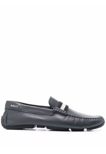 Bally crossover strap loafers - Blu