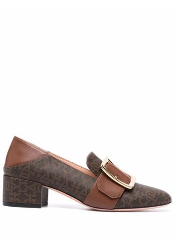 Bally mJanelle monogram buckle loafers - Marrone