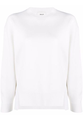 Bally front-slit detail jumper - Bianco