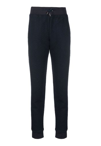 Bally Pantaloni sportivi con monogramma goffrato - Blu