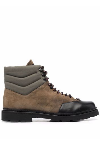 Bally colour-block suede boots - Verde