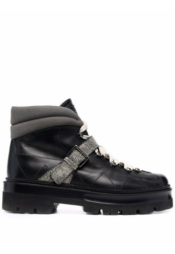 Bally lace-up leather boots - Nero
