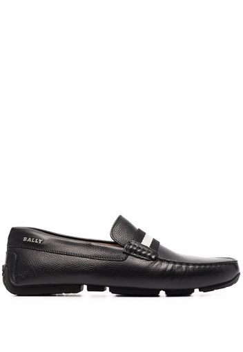 Bally crossover-strap detail loafers - Nero