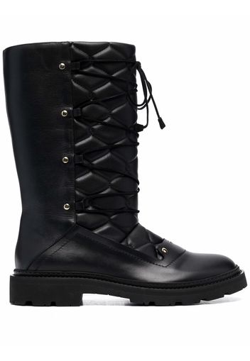 Bally lace-up leather boots - Nero