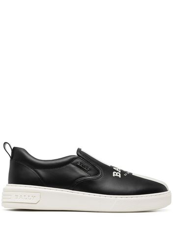 Bally logo-print slip-on sneakers - Nero