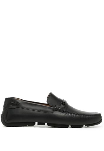 Bally horsebit-detail leather loafers - Nero