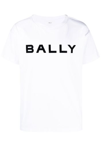 Bally logo-print organic cotton T-shirt - Bianco