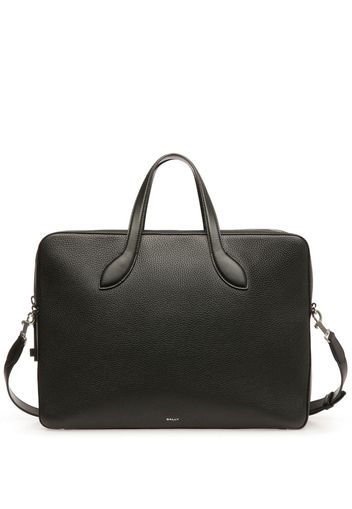 Bally combination-lock leather laptop bag - Nero