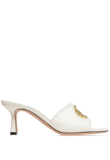 Bally Geha 65mm logo-plaque sandals - Bianco