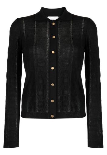 Bally Cardigan con monogramma jacquard - Nero