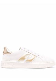 Bally logo-stripe leather trainers - Bianco