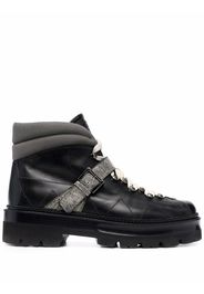 Bally lace-up leather boots - Nero