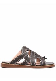 Bally contrasting-stitch sandals - Nero