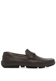 Bally double B logo plaque loafers - Marrone