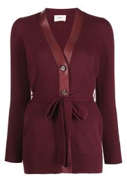 Bally Cardigan con cintura - Rosso