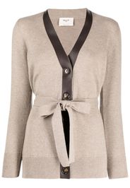 Bally Cardigan con cintura - Marrone