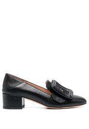 Bally 45mm leather decorative buckle loafers - Nero