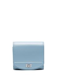 Bally logo-plaque leather wallet - Blu