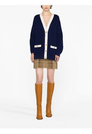 Bally two-tone wool cardigan - Blu