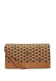 Bally Pennant Continental monogram-pattern wallet - Marrone