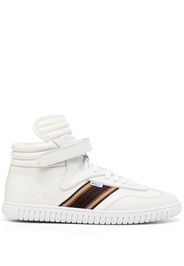 Bally Sneakers alte con righe laterali - Bianco