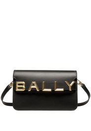 Bally Borsa a spalla in pelle con logo - Nero
