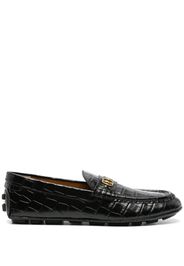 Bally Mocassini Keeper con effetto coccodrillo - Nero