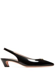 Bally Emblem-plaque leather pumps - Nero