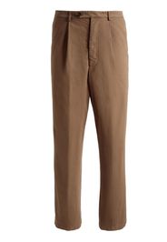 Bally straight-leg cotton chinos - Marrone
