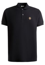 Bally logo-patch organic cotton polo shirt - Nero