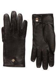 Bally logo plaque leather gloves - Nero