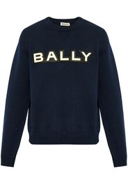 Bally logo patch sweatshirt - Blu