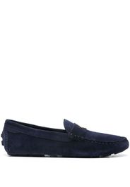 Bally logo-plaque loafers - Blu