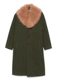 Bally shearling-collar coat - Verde