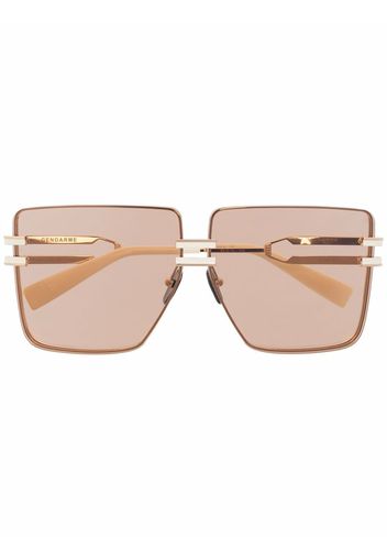 Balmain Eyewear Occhiali da sole squadrati Gendarme - Toni neutri